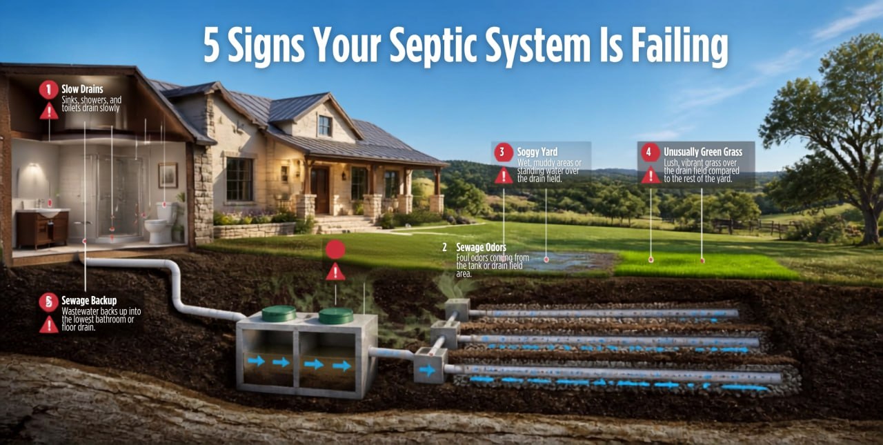 5 Signs Your Septic System is Failing